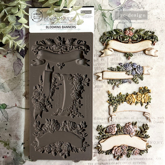 Silikonformen | Redesign - Decor Mould - Blooming Banners