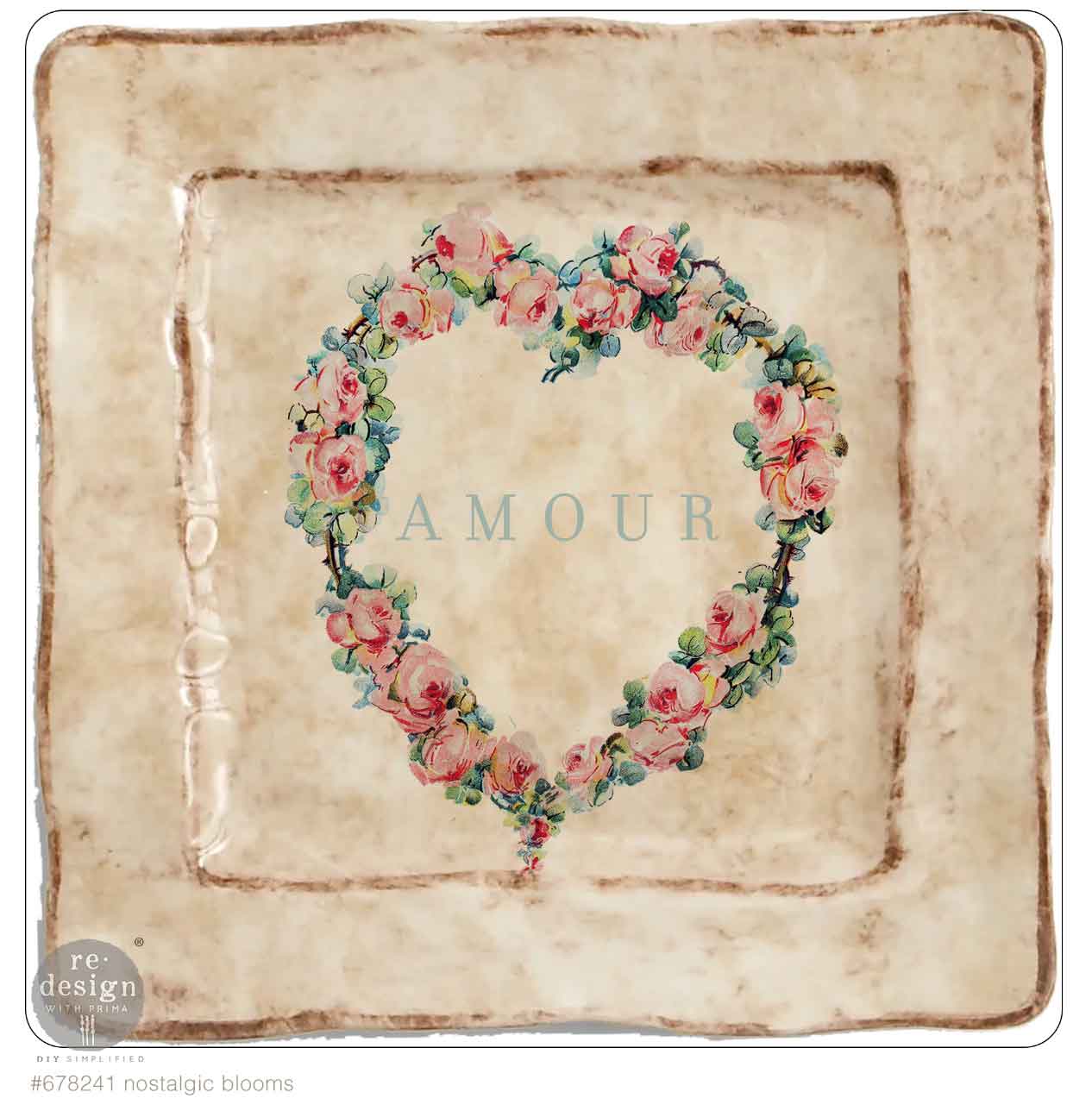 Transferfolien H2O | Redesign Transfer - Nostalgic Blooms