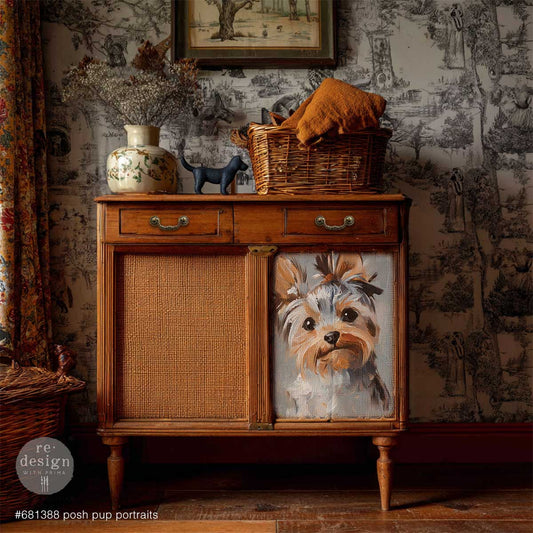 Decoupage Papier | Redesign - Posh Pup Portraits DIN A3