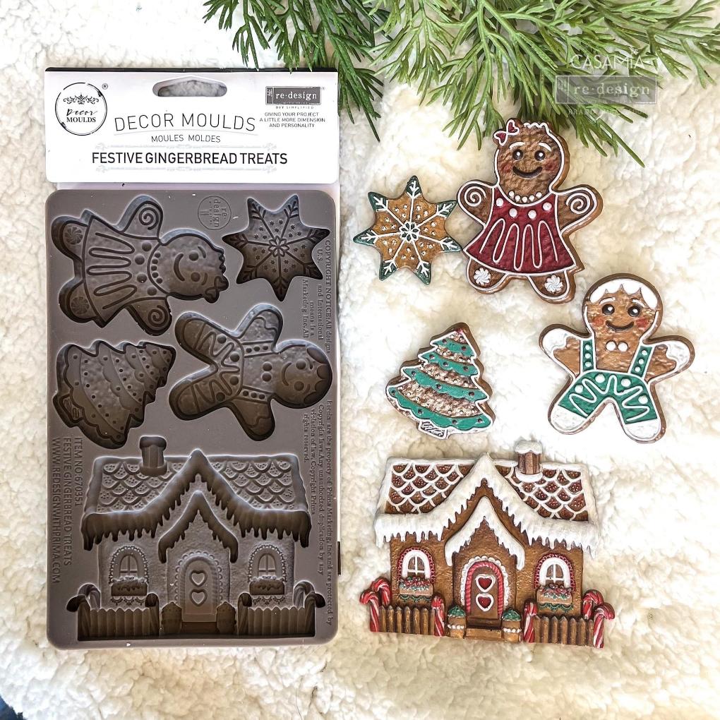 Silikonformen | Redesign - Decor Mould - Festive Gingerbread Treats