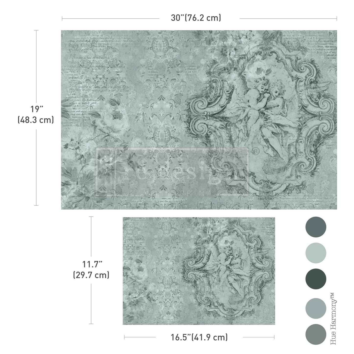 Decoupage Papier | Redesign 2er Set - Jardin Des Ché Rubins