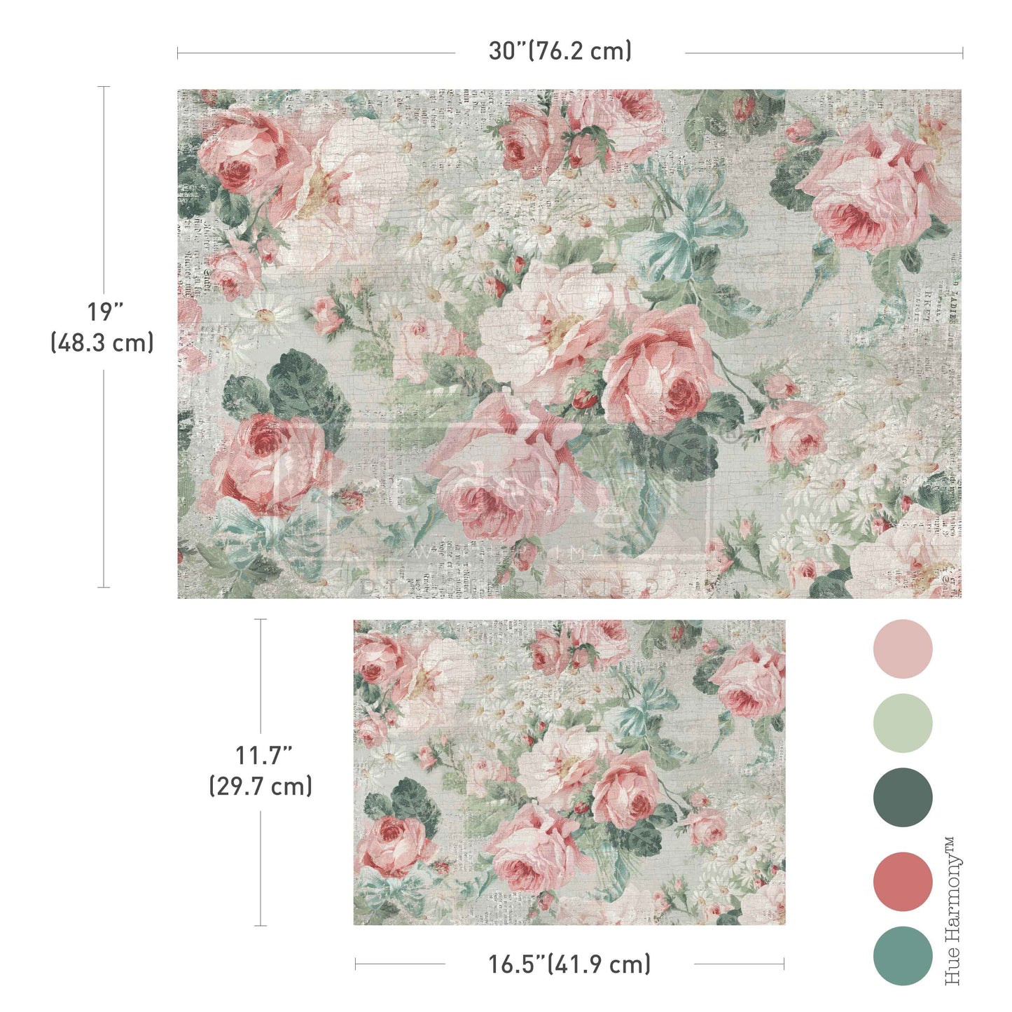Decoupage Papier | Redesign 2er Set - Pink Blossom Bliss