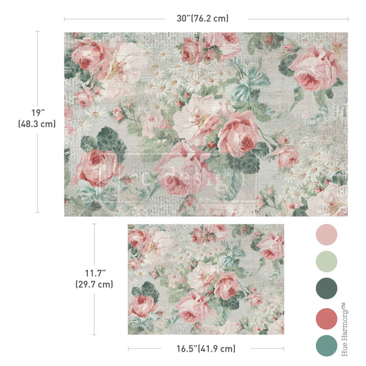 Decoupage Papier | Redesign 2er Set - Pink Blossom Bliss