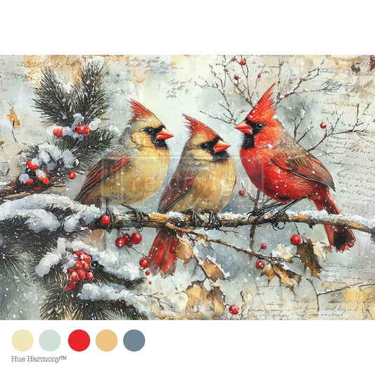 Decoupage Papier | Redesign - Crimson Noel - DIN A4