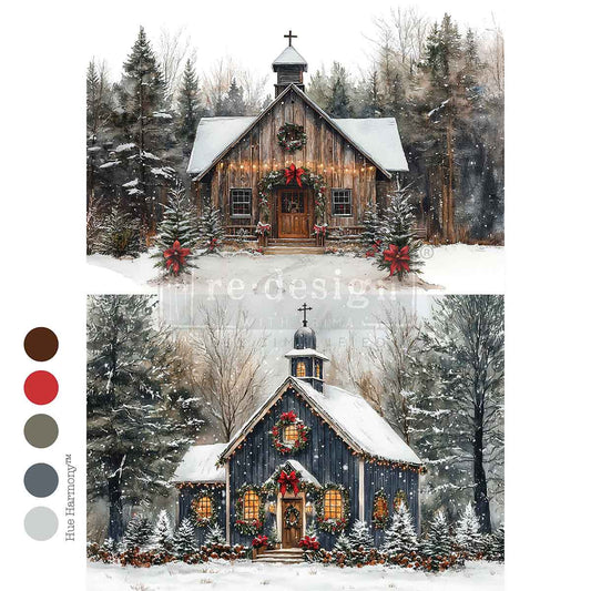 Decoupage Papier | Redesign - Christmas In The Woods - DIN A4