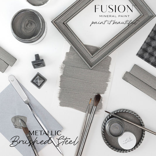 Acrylfarbe | Fusion Mineral Paint - Metallic - Brushed Steel