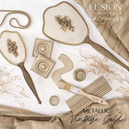 Acrylfarbe | Fusion Mineral Paint - Metallic - Vintage Gold