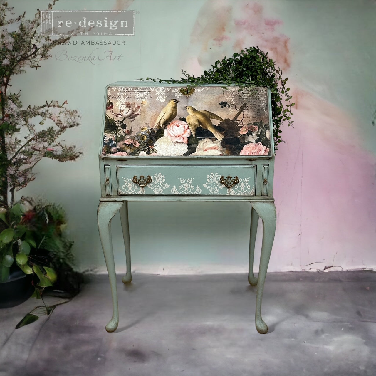 Decoupage Papier | Redesign 3er Set - Romance In Bloom