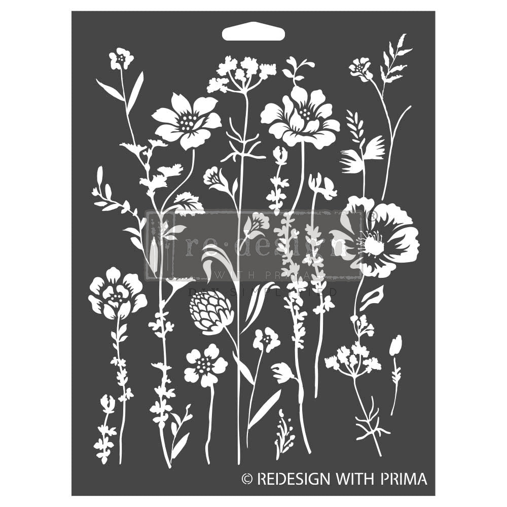 Schablonen | Redesign Stencil - Meadow Bloom