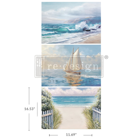 Decoupage Papier | Redesign - Seascape Melody DIN A3