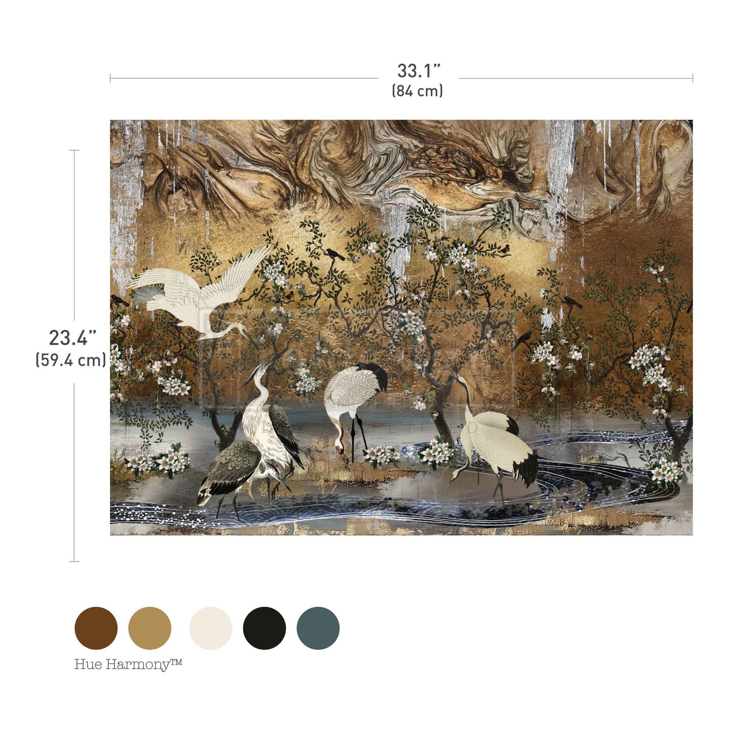 Decoupage Papier | Redesign - Graceful Wings - DIN A1