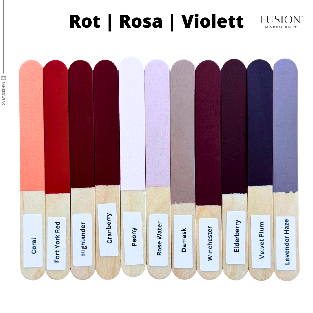 Fusion Mineral Paint Acrylfarbe - Farbproben Originalfarben