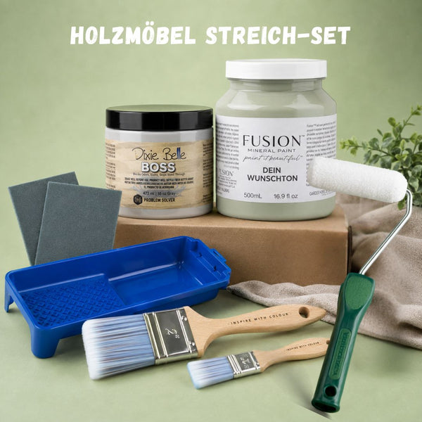 Streich-Set für Holzmöbel inkl. Wunchfarbe