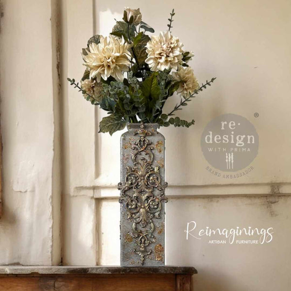 vase verziert mit ornamenten diy projekt