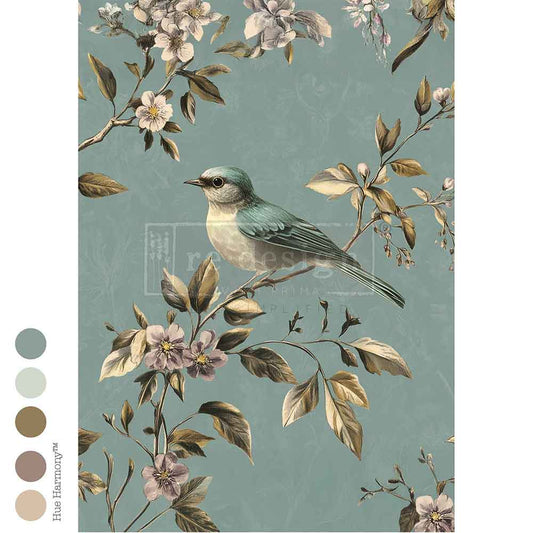 Decoupage Papier | Redesign - Blue Song - DIN A1
