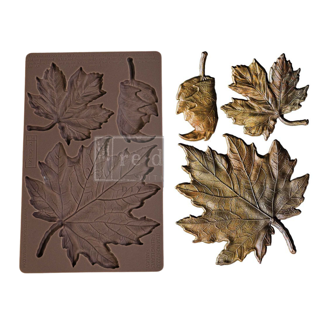 Silikonformen | Redesign - Decor Mould - Falling Leaves Fantasy