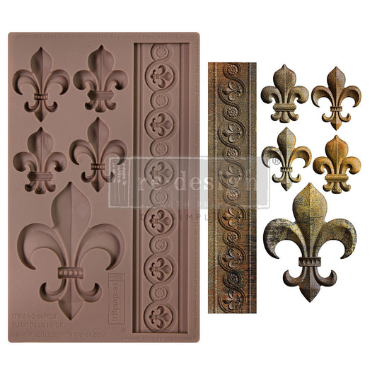 Silikonformen | Redesign - Decor Mould - Fleur De Lis En Or