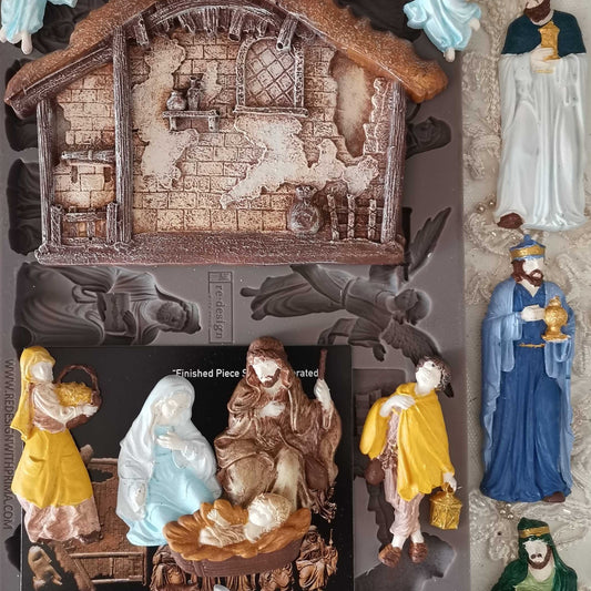 Silikonformen | Redesign - Decor Mould - Holy Night Nativity