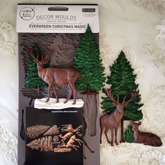 Silikonformen | Redesign - Decor Mould - Evergreen Christmas Magic