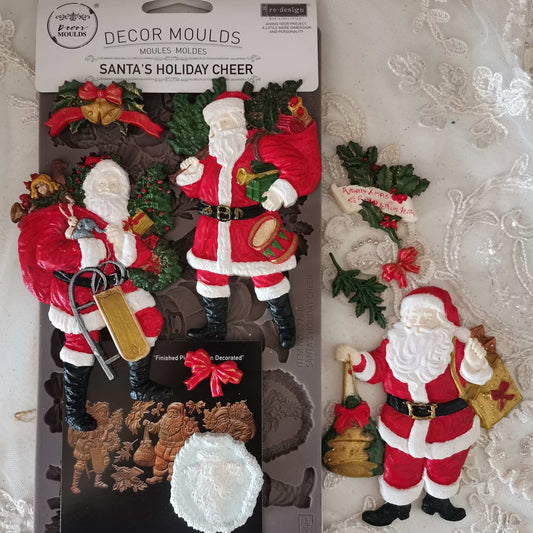 Silikonformen | Redesign - Decor Mould - Santa's Holiday Cheer