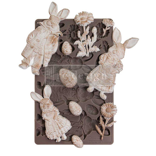 Silikonformen | Redesign - Decor Mould - Springtime Bunny