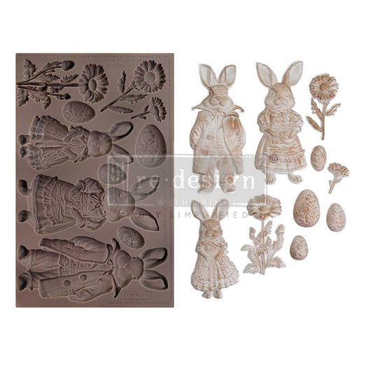 Silikonformen | Redesign - Decor Mould - Springtime Bunny