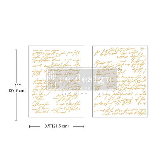 Transferfolien | Redesign Transfer - Shimmering Script - Kacha