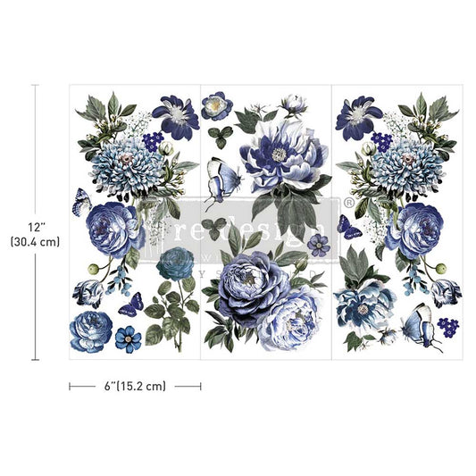 Transferfolien | Redesign Transfer - Indigo Petals