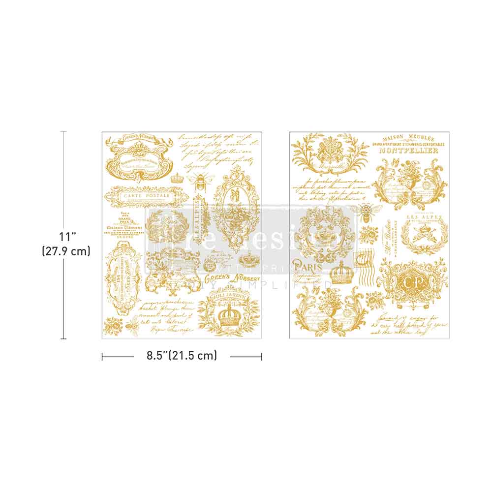 Transferfolien H2O | Redesign Transfer - Gilded Memories - Goldfolie