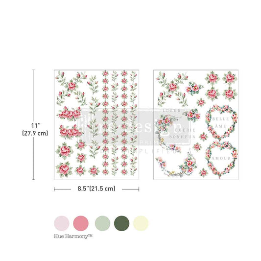 Transferfolien H2O | Redesign Transfer - Nostalgic Blooms