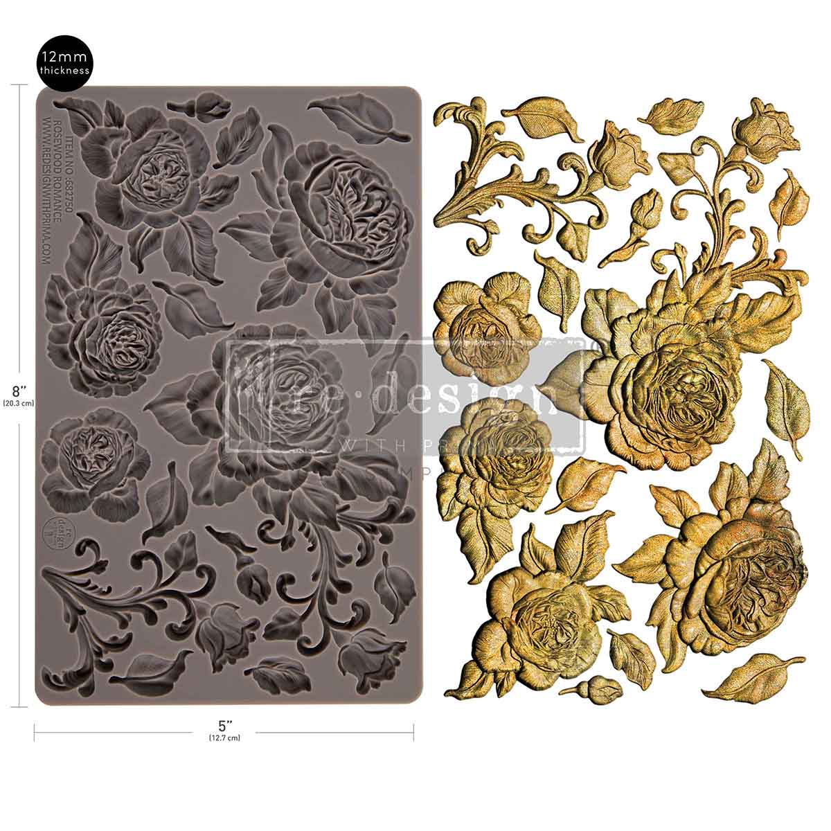 Silikonformen | Redesign - Decor Mould - Rosewood Romance