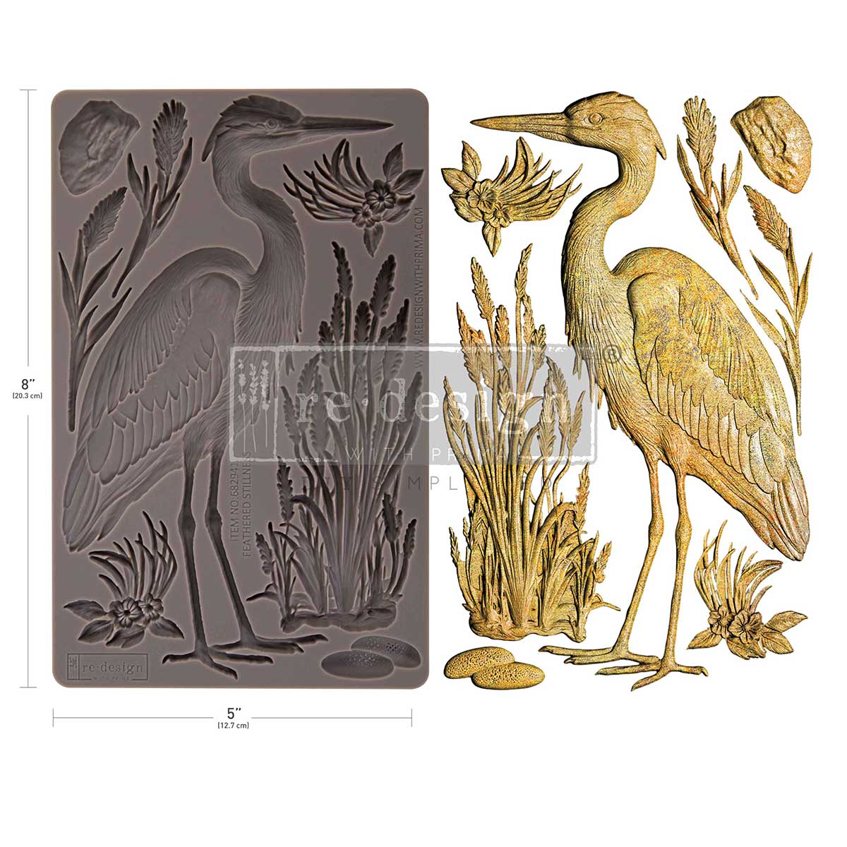Silikonformen | Redesign - Decor Mould - Feathered Stillness
