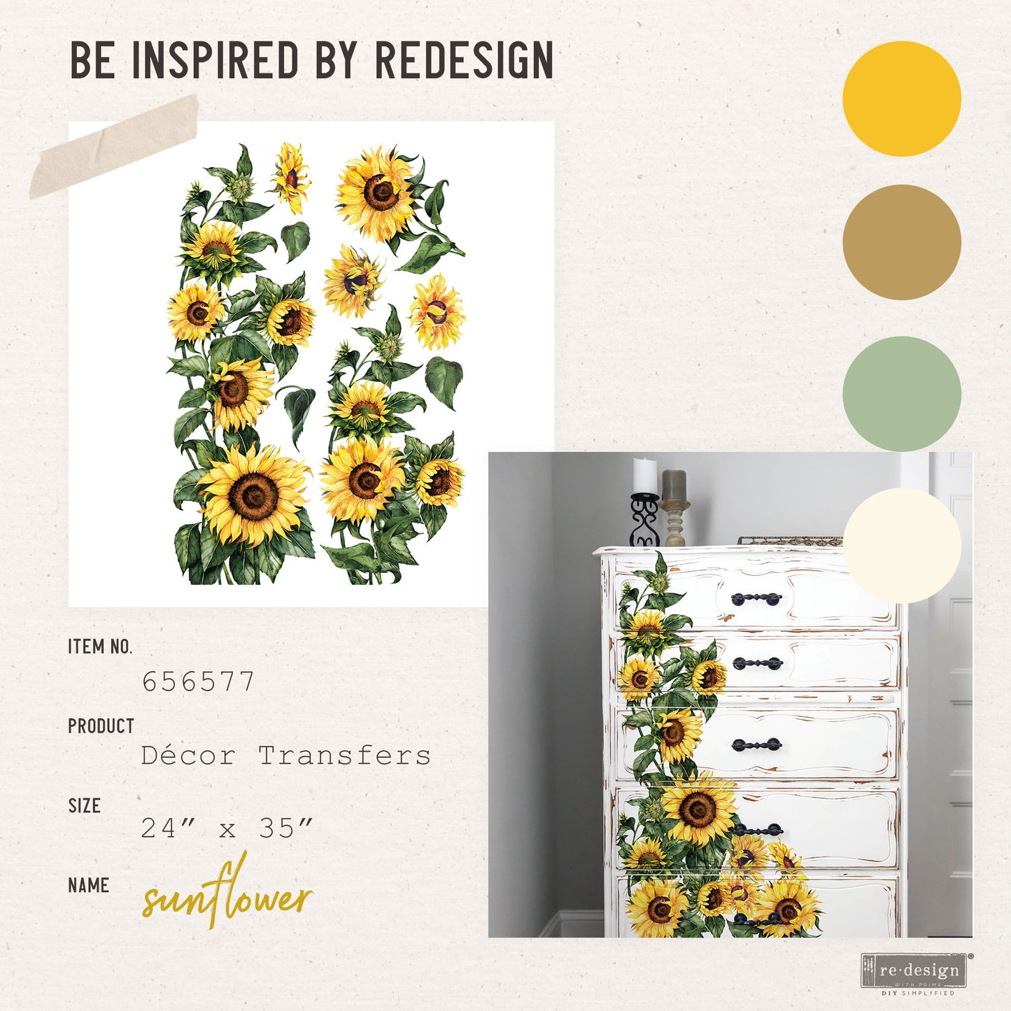 Transferfolien | Redesign Transfer - Sunflower