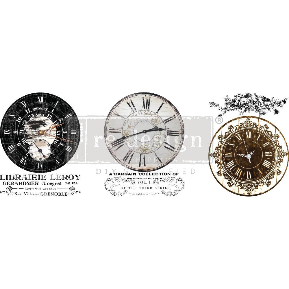 Transferfolien | Redesign Transfer - Vintage Clocks