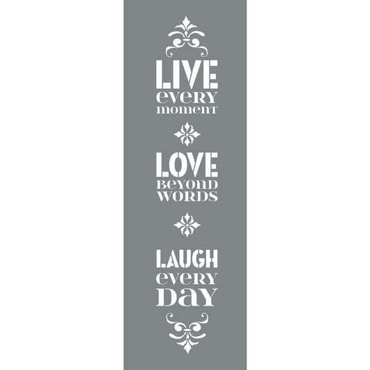 Schablonen | Rayher - Lebe den Tag (2 Stk.)