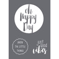 Schablonen | Rayher - Happy Day A4