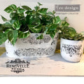 RANKENWERK | Stempel | Redesign Decor Clear - Chateau De Maisons Dekoidee gestempelter Blumentopf