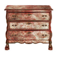 RANKENWERK | Stempel | Redesign Decor Clear - Chateau De Maisons Idee gestempelte Kommode rot