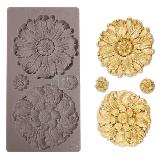 Silikonformen | Redesign - Decor Mould - Engraved Medallions