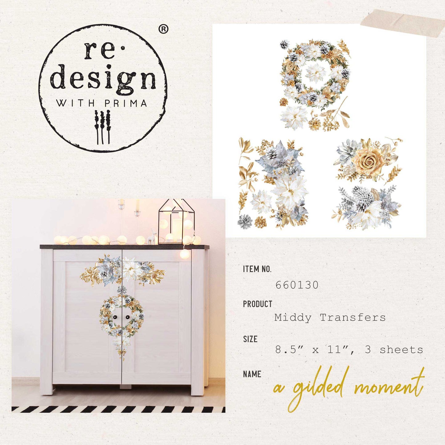 Transferfolien | Redesign Transfer - A Gilded Moment