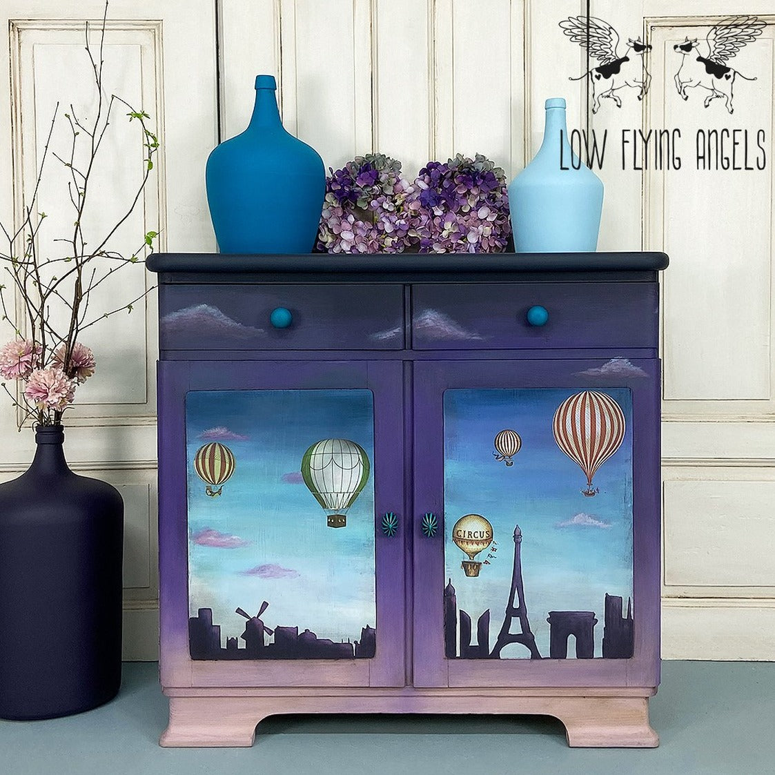 Transferfolie | Belles and Whistles - Hot Air Balloons & Clocks