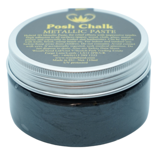 Effektpaste | Posh Chalk Metallic - Black Carbon