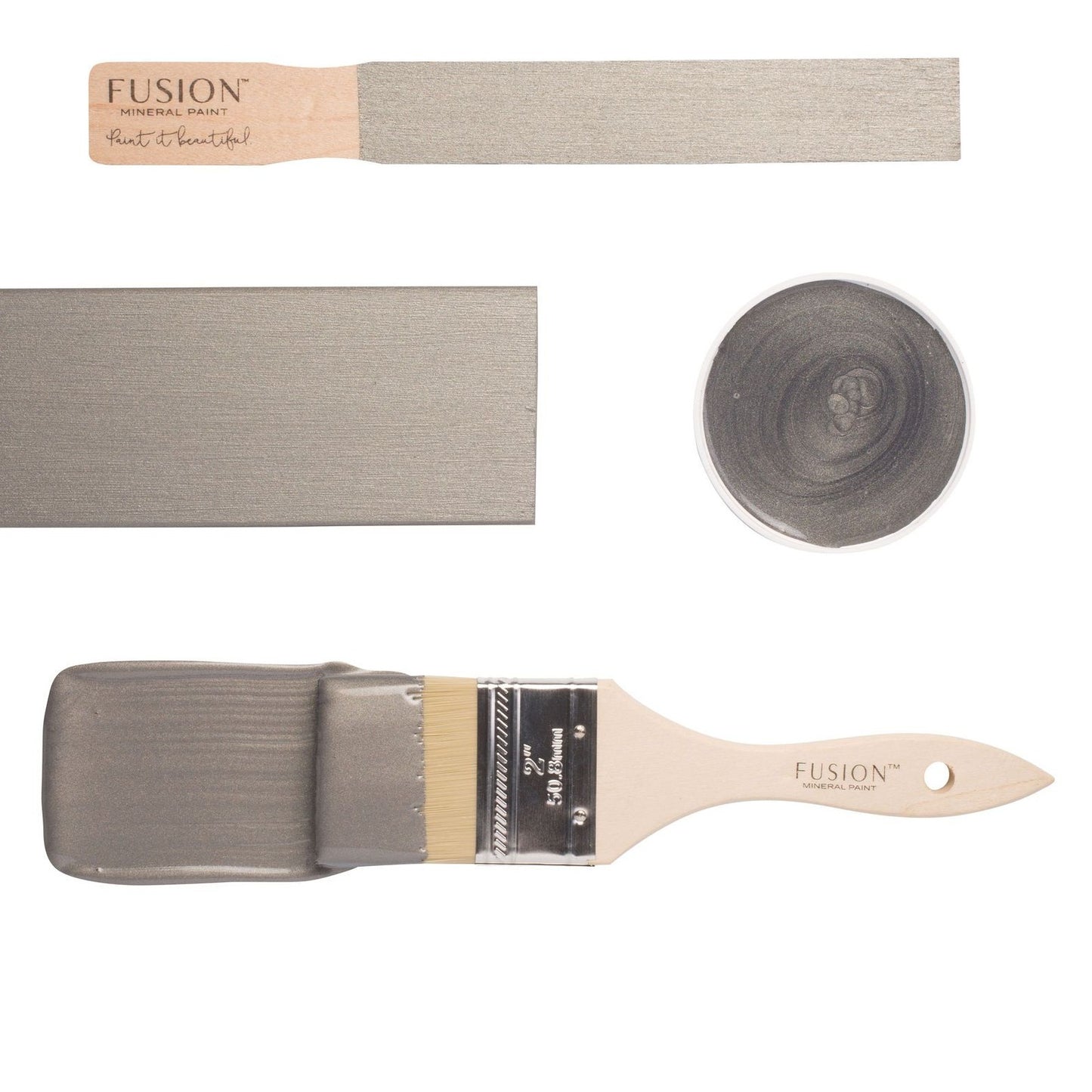 Acrylfarbe | Fusion Mineral Paint - Metallic - Brushed Steel