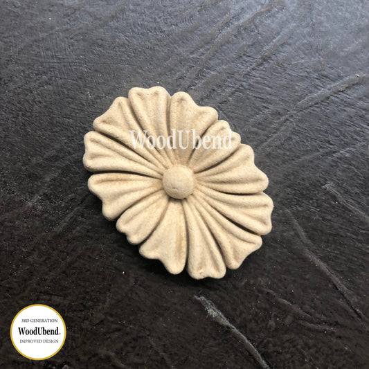 Runde Dekore | WoodUbend Veilchen Blume WUB1333