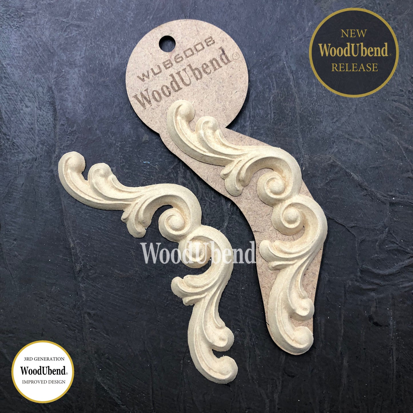 Hochkant Dekore | WoodUbend Joined Scrolls WUB6008