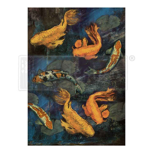 Decoupage Papier | Redesign - Koi Pond - DIN A1