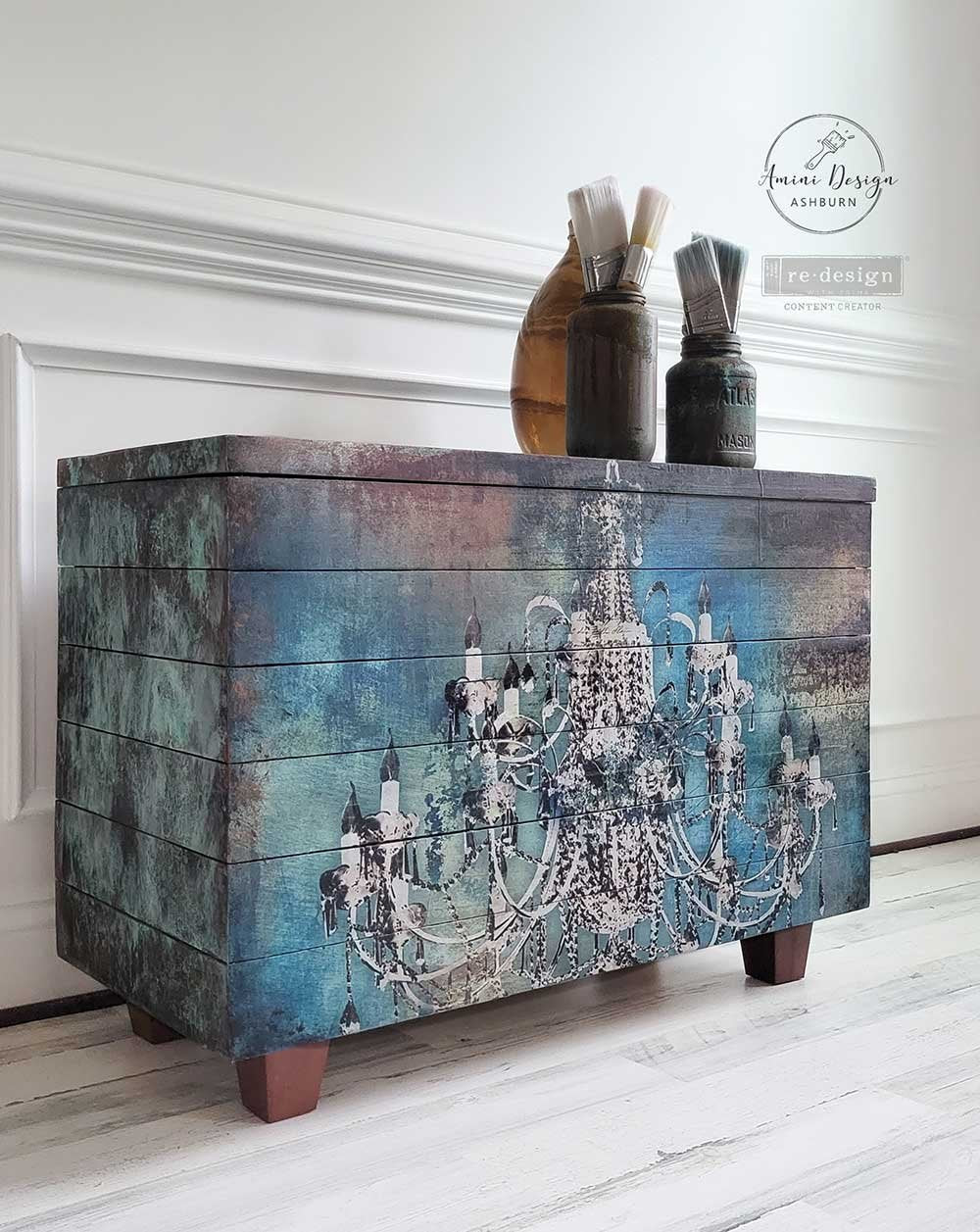 Decoupage Papier | Redesign - Moody Chandelier - DIN A1