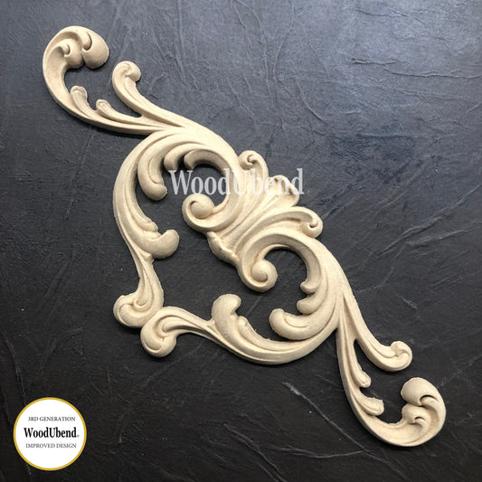 Längliche Dekore | WoodUbend Decorative Plume WUB1418