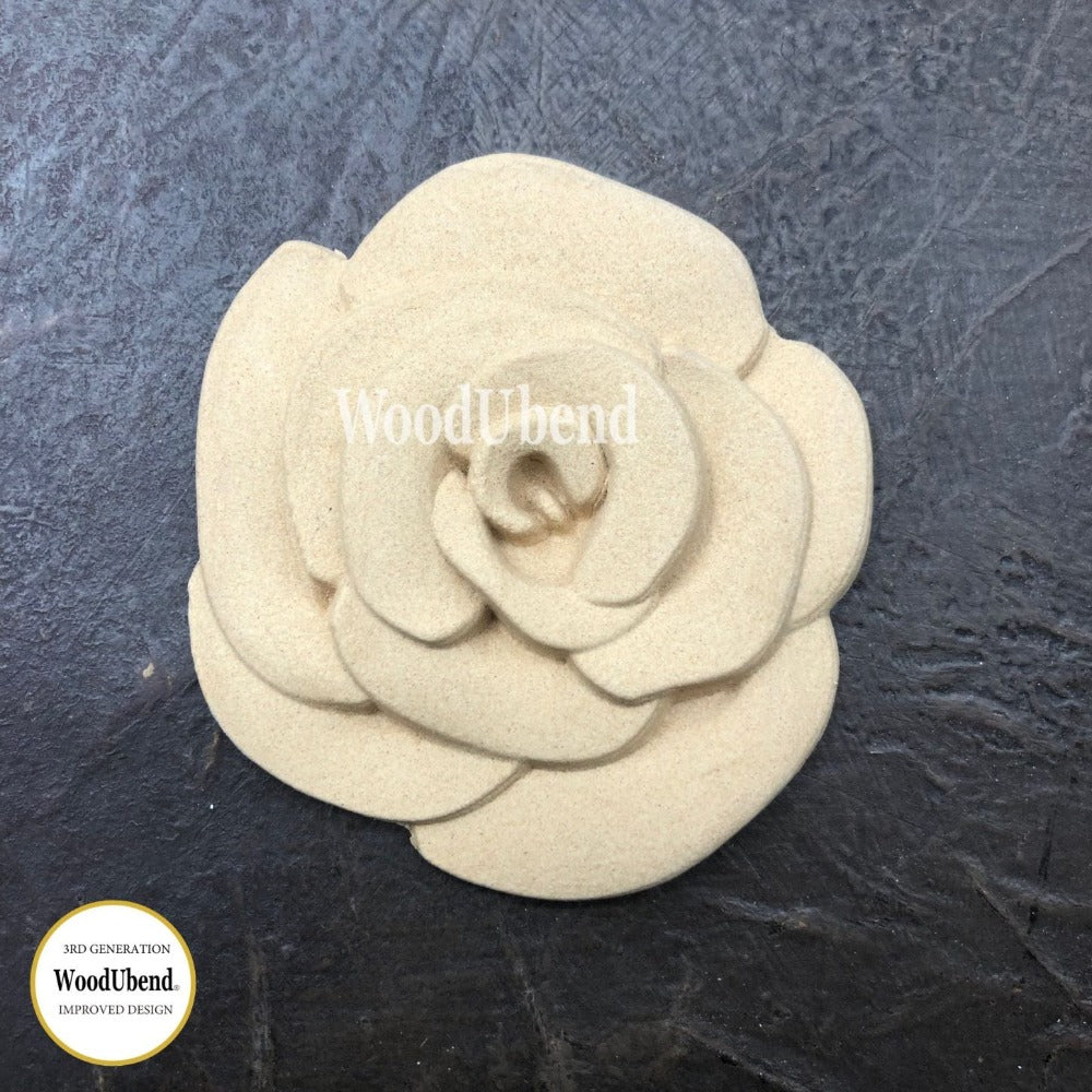 Runde Dekore | WoodUbend Full Petal Rose WUB2185