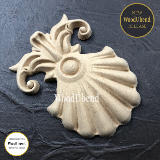 Hochkant Dekore | WoodUbend Muschel Plume WUB6029